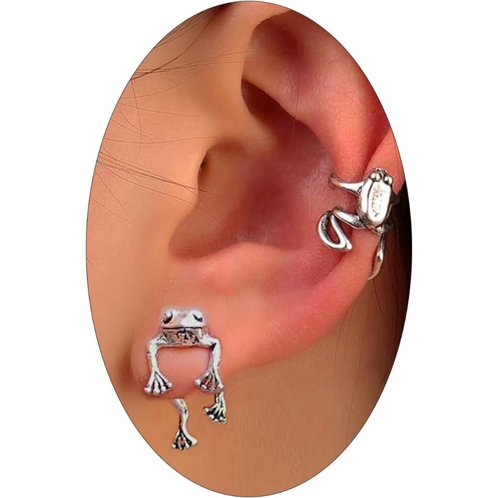 Whimsical Frog Design Stud Earrings - Perfect Gift For Birthdays & Holidays